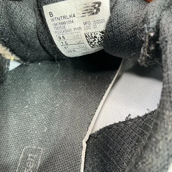 New Balance All Terrain Womens Trail Running Shoes Black/White Size 9.5 B - Picture 5 of 9